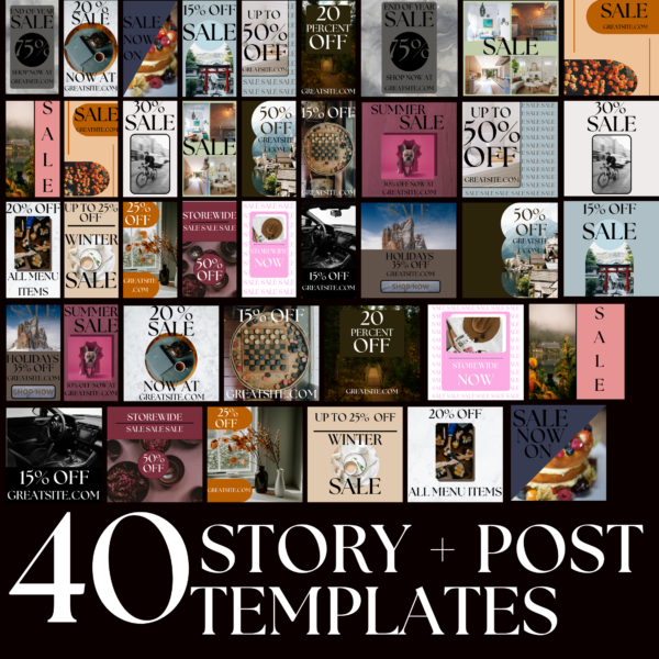 Sale Instagram Templates - Entrepreneur Bundle
